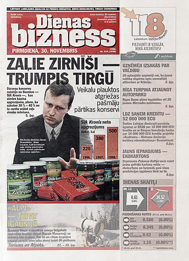 Zaļie zirnī&scaron;i &ndash; trumpis tirgū